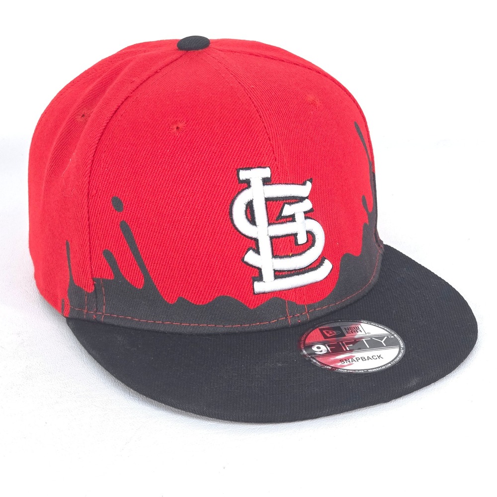 New Era St Louis Cardinals 9Fifty Snapback Drip Logo STL Baseball Hat Athleisure